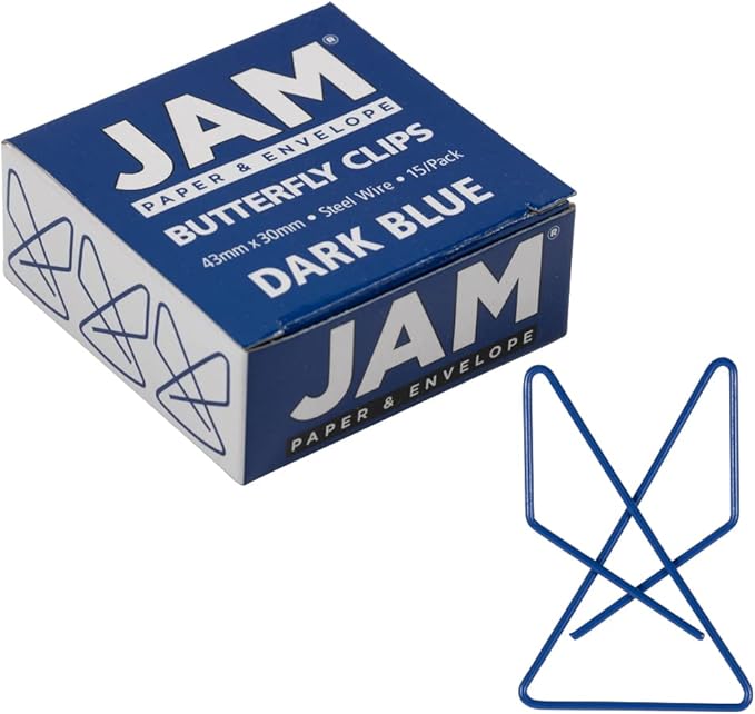 JAM PAPER Colorful Butterfly Clips by JAMPaper