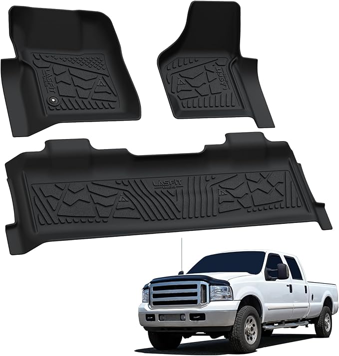 LASFIT Floor Mats for Ford F250 F350 1999-2007 Super Duty Crew Cab Carpet Floor - Image 9