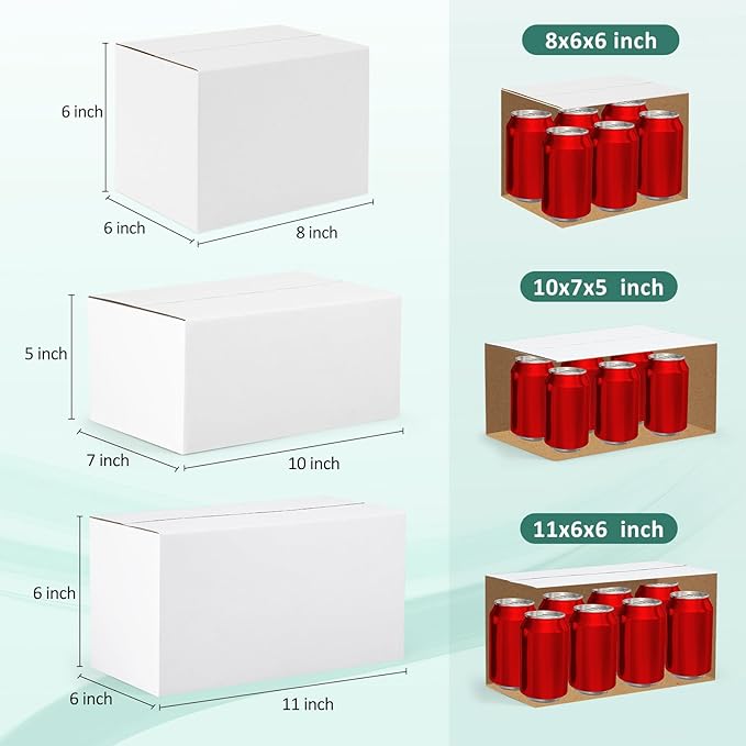 Eupako 30 Pack Small Shipping Boxes Assorted Sizes, Cardboard Boxes - Image 2