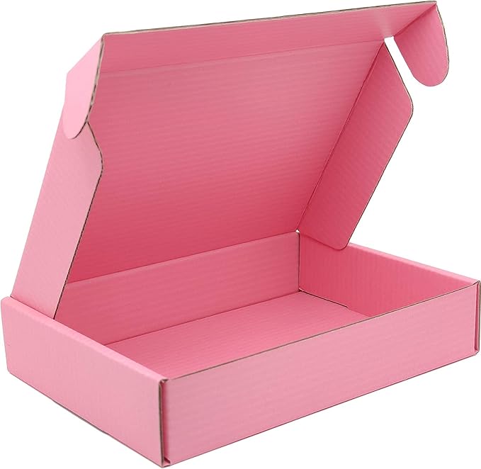 Small Pink Shipping Boxes for Small Business Pack of 25-8x5.5x1.6 inches - Image 3