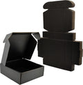 Small Black Shipping Boxes for Small Business Pack of 25-8x8x4 inches Cardboard by Lmuze