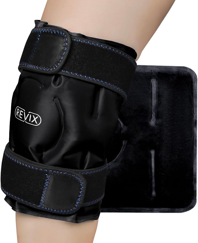REVIX Ice Wrap for Knee Discomfort, Reusable Knee Ice Pack Wrap by Feelbetterlivebetter