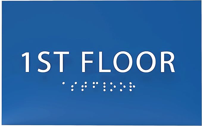 6" X4" 1st Floor Sign by ADACentralSigns