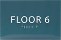 6" X4" Floor 6 Sign by ADACentralSigns
