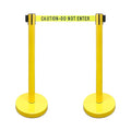 VIP Crowd Control Retractable Belt Stanchion Queue Safety Barrier Set by CrowdControlCenter