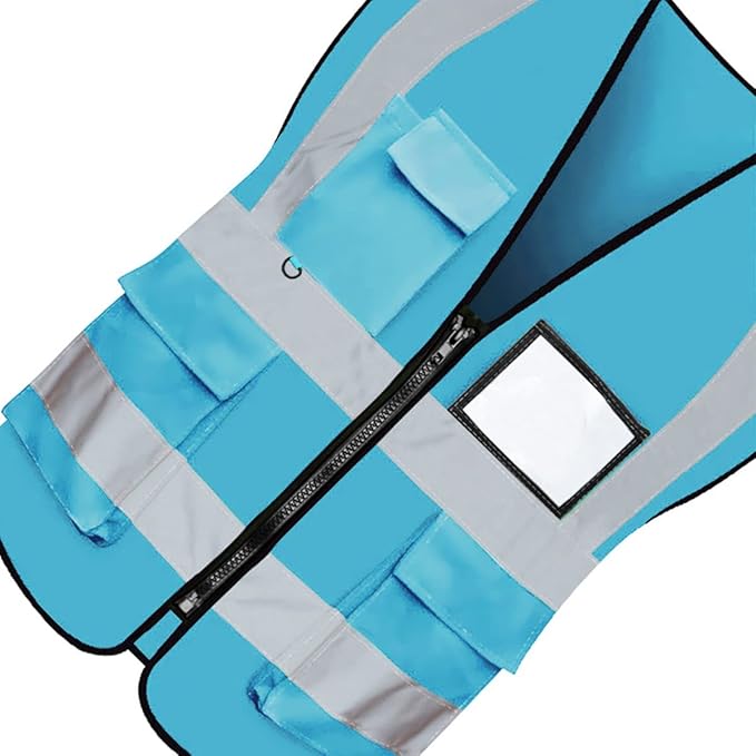 BeautyWill Custom Logo Safety Vest Class2 High Visibility Reflective Vest - Image 6