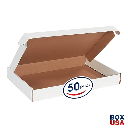 Box USA 17" Deluxe Shipping Boxes 17 1/8"L x 11 1/8"W x 2"H, Gifts or Bulk - Image 2