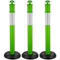 VEVOR 3 Pack Traffic Delineator Posts, 48 inches Traffic Safety Cones by VEVOR