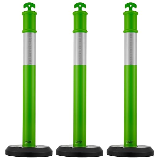VEVOR 3 Pack Traffic Delineator Posts, 48 inches Traffic Safety Cones - Image 9