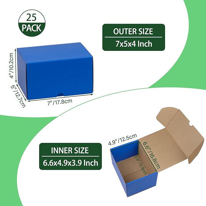 7x5x4 Inches Shipping Boxes Pack of 25 - Image 2