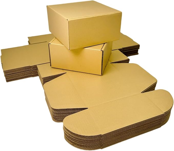 10 Pcs 9.8 x 9.8 x 4 inches Large Size Corrugated Cardboard Gift Boxes - Image 4