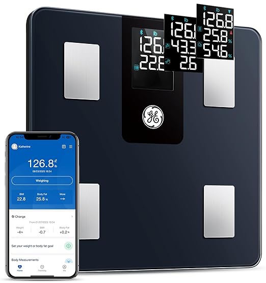 GE Smart Scale for Body Weight BMI Fat Muscle Mass by GEAppliances