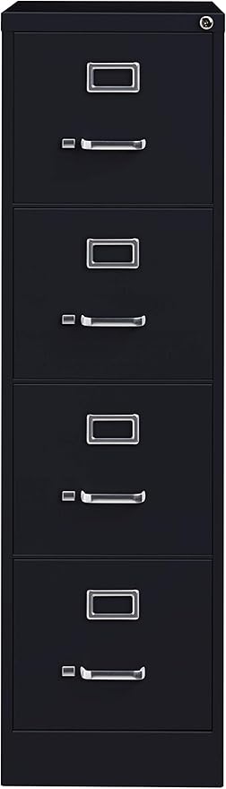 Commercial 4 Drawer Letter Width Vertical File Cabinet - Image 3