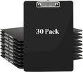 CertBuy 30 Pack Black Clipboards, Plastic Office Clipboard 12 x 8.7 Inch Letter by CertBuy