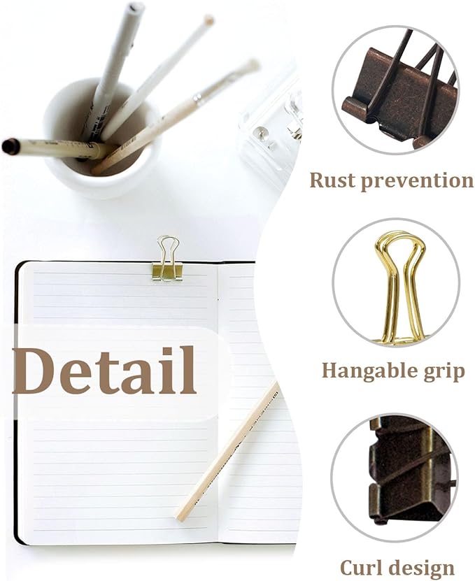 Large Binder Clips 1.25in 12-Pack - Image 2