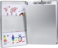 ZCZN Aluminum Clipboard with Storage and Clip Recycled, Clipboard Folder by ZCZN