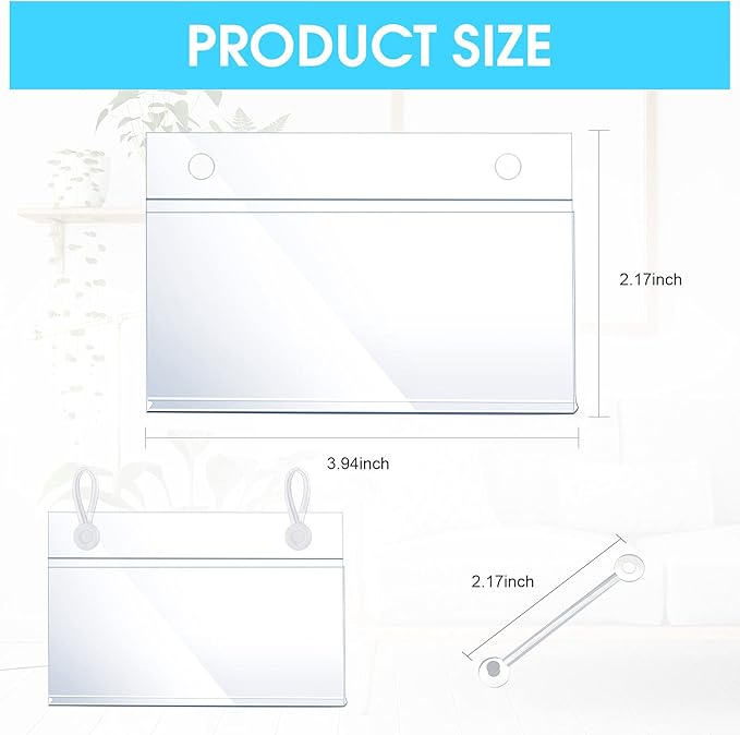 30 Pieces Wire Shelf Label Holder Plastic Basket Label Holders Clips Rack - Image 3