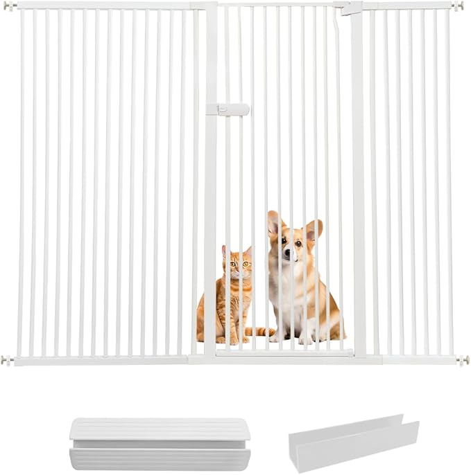 Lumizone Extra Tall Cat Gate 55.12" High Pressure Mounted Extra Wide 2025 New by Lumizone