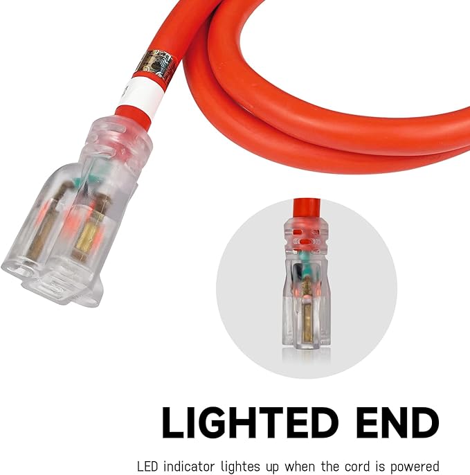 EP 15 Ft Lighted Outdoor Extension Cord - Image 3