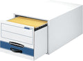Bankers Box STOR/DRAWER STEEL PLUS Extra Space-Saving Filing Cabinet, Stacks up by BankersBox