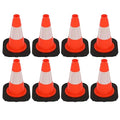 8 Pack 12 Inch Orange PVC Traffic Cones Black Base Stable Durable, Sport by OranclUS