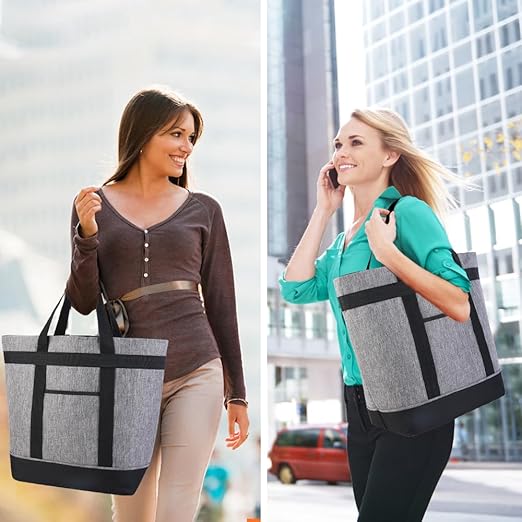 Insulated Reusable Tote Bag for Grocery Shopping for Women, Insulated - Image 7