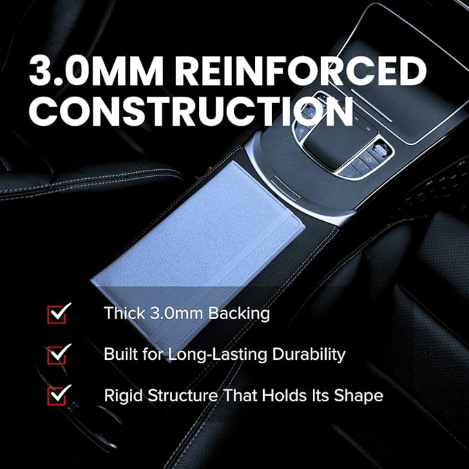 LINTRU Car Registration and Insurance Holder Trifold, Oversized Fit - Image 3