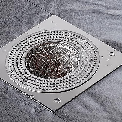 2pcs Heavy Duty Stainless Steel Slop Basket Filter Trap,3.54" Top / 1.65" Mesh Metal Sink Strainer,Perfect for Kitchen Sink/Bathroom Bathtub Wash Basin Floor Drain Balcony Drain Hole,Utility - Image 6