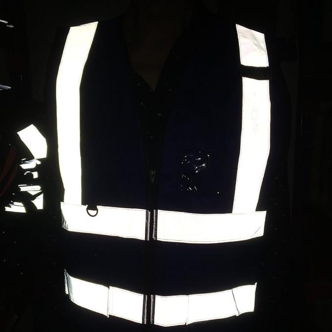 zojo High Visibility Reflective Vests, Adjustable Size, Lightweight Mesh Fabric - Image 4