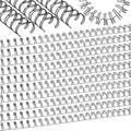 MorningRo 100 Pcs Metal Double Loop Binding Wires 5/8 Bulk Cinch Binding Wires Double Spiral Ring Coil Black Colors Twin Spines Combs 21 Holes 2: 1 Pitch Cinch Coil Machine Wire by MorningRo