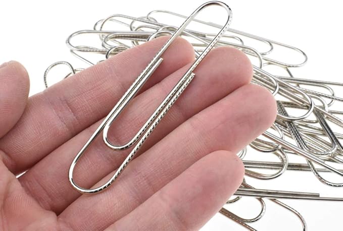 HAHIYO Paperclips Nonskid Extra Large Sturdy 3” Length Paper Clips by HAHIYO