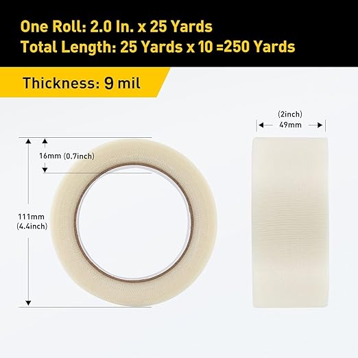 Lichamp 10 Rolls Clear Duct Tapes Heavy Duty, Waterproof No Residue Clear Duct - Image 7