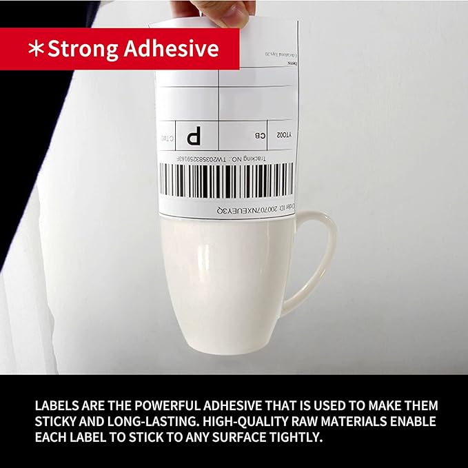 Misofuki 4x6 1 Stack 1000 Labels Fanfold Direct Thermal Shipping Labels - Image 5