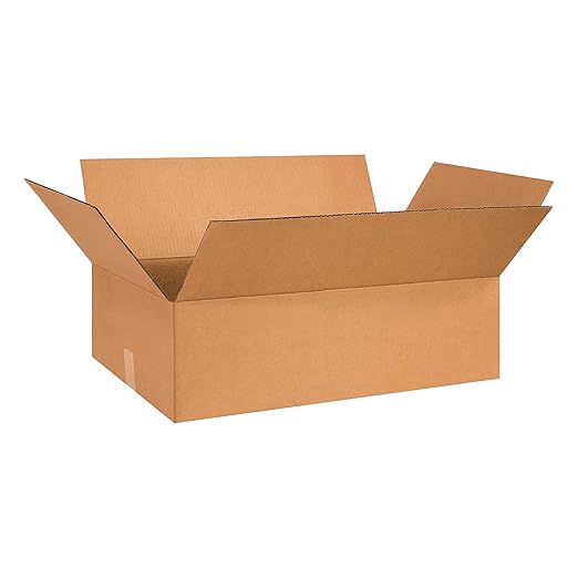 TAPE LOGIC 26x15x5 Flat Corrugated Boxes, 26L x 15W x 5H, Storage Box by TapeLogic