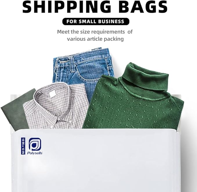 POLYSELLS 1000 Pcs 10x13 Inch White Poly Mailers Shipping Envelopes, Strong - Image 7