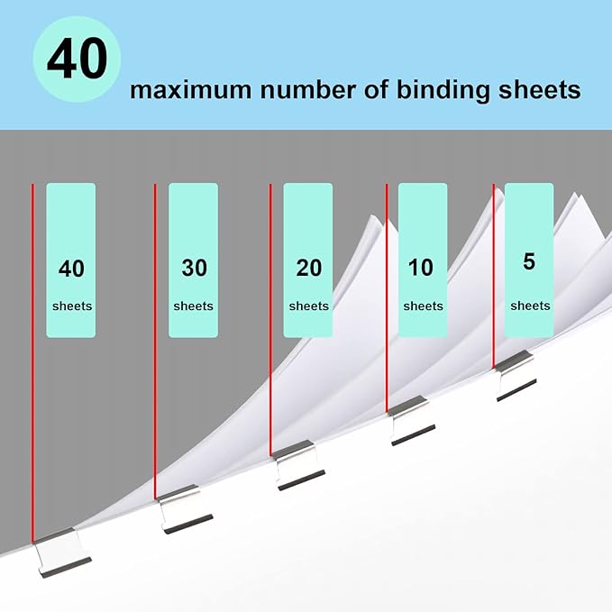 100PCS Silver White Binder Clips, Work - Image 4