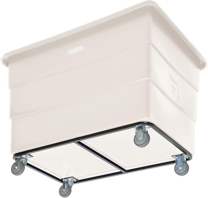 Global Industrial 20 Bushel Plastic Bulk Box Truck, Steel Chassis Base - Image 3