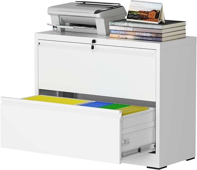 2 Drawer Lateral File Cabinet by Unknown