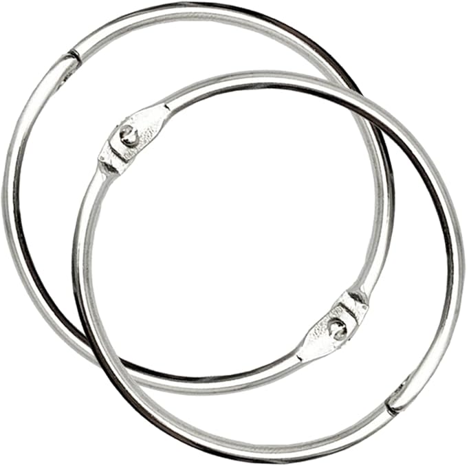 OWLKELA 2 Inch 30 Pack Loose Leaf Binder Rings, Keychain Key Ring by OWLKELA