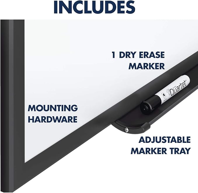 Quartet Magnetic Dry Erase White Board, Nano-Clean Surface Resists Ink Stains - Image 8