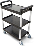 New Star Foodservice 54538 250-Pound Plastic 3-Tier Utility Bus Cart by NewStarFoodservice