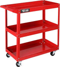 TUFFIOM 3 Tier Rolling Tool Cart, 330 Lbs Capacity, 3 Shelves Steel Utility Cart by TUFFIOM