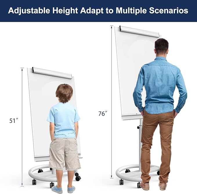 TSJ OFFICE Mobile Standing Whiteboard - Image 3