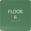 6" X6" Floor 6 Sign by ADACentralSigns