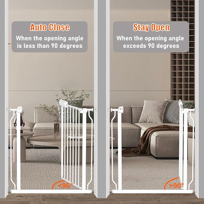Fairy Baby Extra Wide Baby Gates 71.7-76.3 Inch, Auto Close Child Safety Gates - Image 5