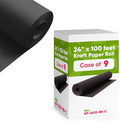 24" x 1200" Black Kraft Paper, 45 lbs Thickness, Made in USA Kraft Paper by Paclord