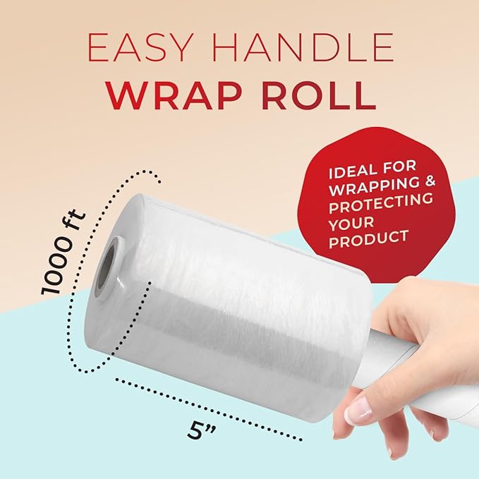 Shrink Wrap Roll for Moving | Stretch Wrap for Packing | Heavy Duty 12 Pack | - Image 3