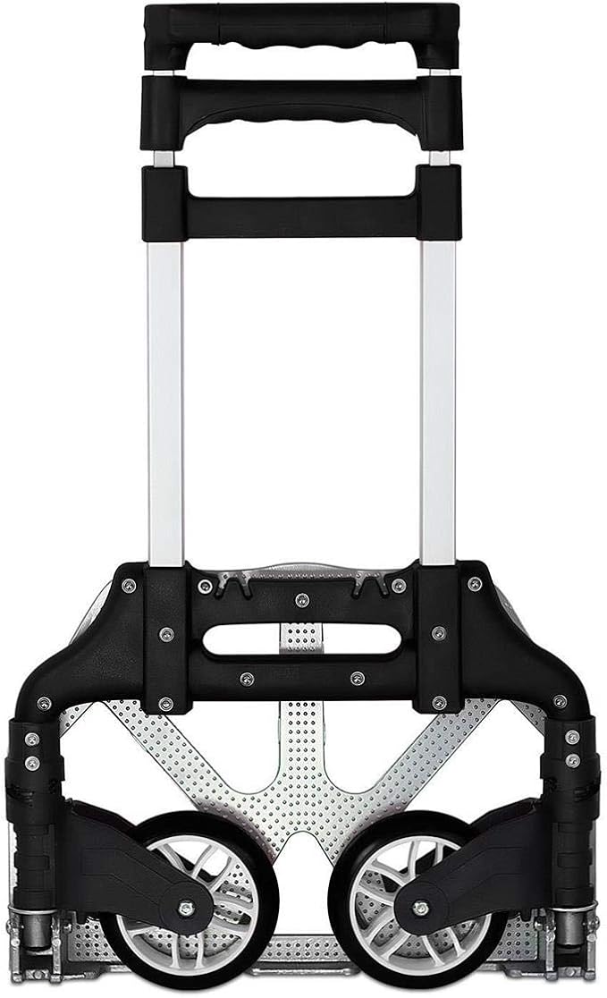 Mount-It! Folding Hand Truck and Personal Dolly, Foldable Aluminum Trolley Cart - Image 6