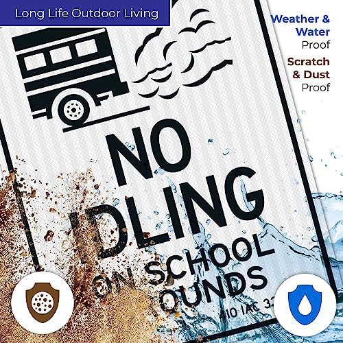 No Idling On School Grounds 410 IAC 33-4-2 Sign, - Image 5
