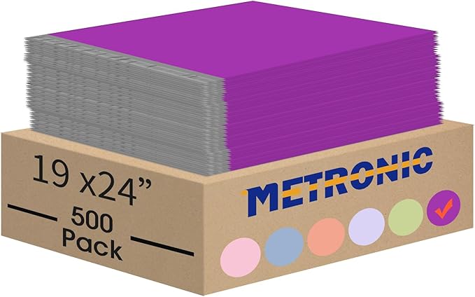 Metronic Poly Mailers 19x24 500 Pack Large Shipping Bags, Strong Adhesive by METRONIC